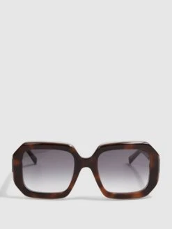 Missoni Eyewear Angular Tortoiseshell Sunglasses
