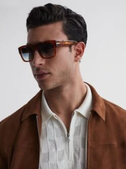 Eyewear By David Beckham Square Tortoiseshell Sunglasses -Reiss 158 395s3
