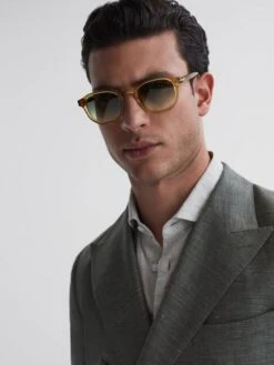 Eyewear By David Beckham Round Sunglasses -Reiss 172 131s3