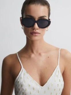 Missoni Eyewear Rounded Cat Eye Sunglasses 5 Missoni Eyewear Rounded Cat Eye Sunglasses -Reiss 180 930s3