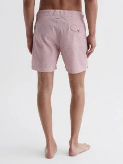 Reiss Pink Clipper Hemingsworth Seersucker Swim Shorts -Reiss 450 355s4