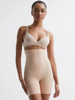 Reiss Nude Spanx Shapewear High Rise Mid-Thigh Shorts