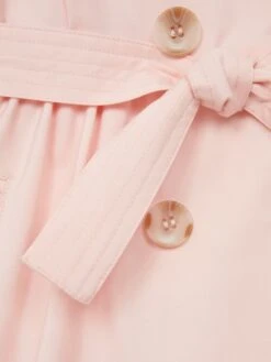 Reiss Pink Naomi Junior Puff Sleeve Belted Dress 15 Reiss Pink Naomi Junior Puff Sleeve Belted Dress -Reiss 692 205s8