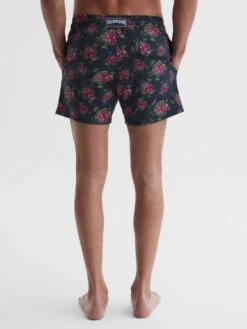 Reiss Black/Red Moorise Vilebrequin Turtle Print Swim Shorts -Reiss 706 193s4