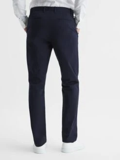 Reiss Navy Pitch Slim Fit Washed Chinos -Reiss 751 922s5