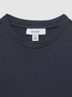 Reiss Airforce Blue Bless Senior Crew Neck T-shirt -Reiss 808 082s8