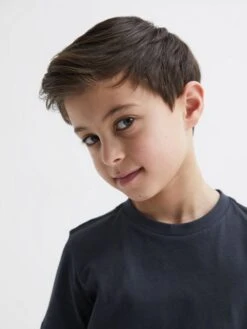 Reiss Airforce Blue Bless Junior Crew Neck T-shirt