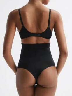 Reiss Black Spanx Shapewear High-Waisted Thong -Reiss 834 260s3