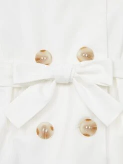 Reiss White Natalie Junior Sleeveless Belted Dress -Reiss 878 556s8