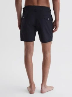 Reiss Navy Kulbir Gurka Hemingsworth Front Pleat Swim Shorts -Reiss 960 110s4