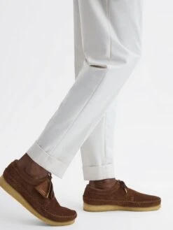 Reiss Brown Clarks Originals Suede Moccasin Shoes -Reiss 980 445s3