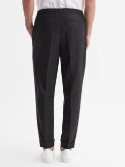 Reiss Black Brighton Pleat Front Trousers 11 Reiss Black Brighton Pleat Front Trousers -Reiss A11 962s5