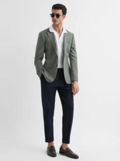 Reiss White Caspa Mercerised Jersey Cuban Collar Shirt -Reiss A34577s7