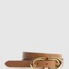 Reiss Tan Bailey Horseshoe Belt