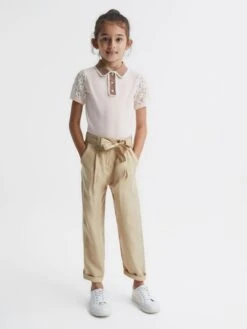 Reiss Pink Eliza Junior Lace Back Polo 8 Reiss Pink Eliza Junior Lace Back Polo -Reiss D09 299s3