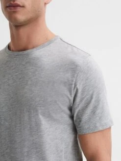 Reiss Grey Marl Bless Crew Neck T-Shirt -Reiss D29 780s4