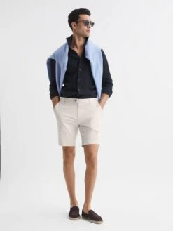Reiss Chalk Wicket Modern Fit Chino Shorts -Reiss D40 028s6