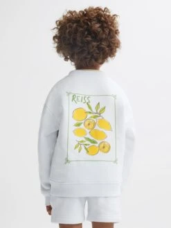 Reiss Ecru Positano Junior Cotton Crew Neck Jumper 11 Reiss Ecru Positano Junior Cotton Crew Neck Jumper -Reiss D40 037s5