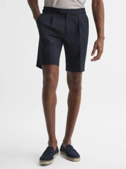 Reiss Navy Shore Side Adjuster Shorts