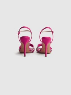 Reiss Pink Estel Embellished Heeled Sandals -Reiss D49 968s5