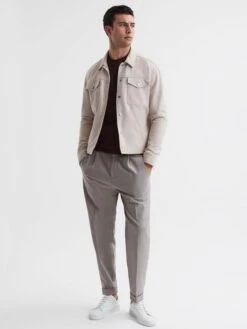 Reiss Bordeaux Bless Crew Neck T-Shirt -Reiss D50 922s6