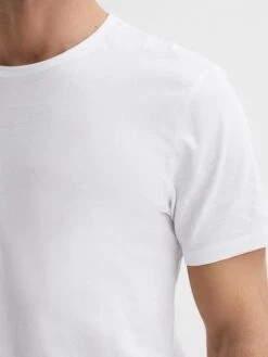 Reiss White Bless Crew Neck T-Shirt -Reiss D50 928s4