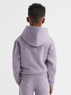 Reiss Lilac Alexander Junior Oversized Garment Dye Jersey Hoodie -Reiss D50 961s5