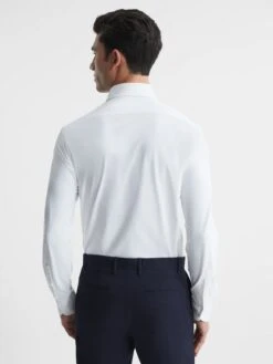 Reiss White Voyager Regular Fit Travel Shirt -Reiss D51 012s5
