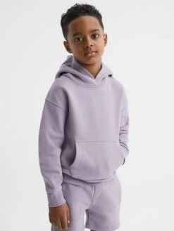 Reiss Lilac Alexander Senior Oversized Garment Dye Jersey Hoodie -Reiss D51 031s3