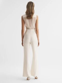 Reiss Ivory Dani Tuxedo Jumpsuit -Reiss D51 065s5