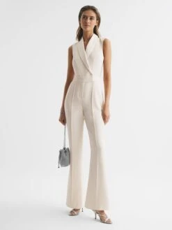Reiss Ivory Dani Tuxedo Jumpsuit -Reiss D51 065s6