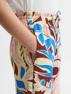 Reiss Lilac Liv Senior Floral Printed Straight Leg Trousers 10 Reiss Lilac Liv Senior Floral Printed Straight Leg Trousers -Reiss D54 748s4