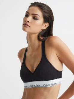 Reiss Black Calvin Klein Underwear Lift Bralette