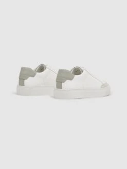 Reiss Sage/White Ashley Low Top Leather Trainers -Reiss D57 930s5