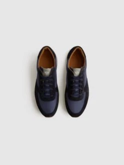 Reiss Blue/Navy Trinity Tech Unseen Trinity Tech Trainers -Reiss D57 978s4