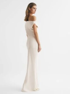 Reiss Ivory Loretta Off-The-Shoulder Maxi Dress -Reiss D57 997s5