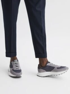 Reiss Grey Multi Trinity Tech Unseen Trinity Tech Trainers -Reiss D57979s3