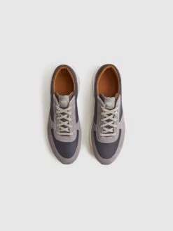Reiss Grey Multi Trinity Tech Unseen Trinity Tech Trainers -Reiss D57979s4