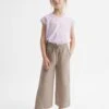 Reiss Mink Cleo Junior Linen Drawstring Trousers