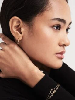 Maria Black Huggie Earring -Reiss D62 355s8