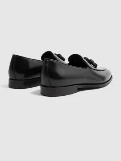 Reiss Black Windsor Suede Tassel Loafers 10 Reiss Black Windsor Suede Tassel Loafers -Reiss D67 728s5