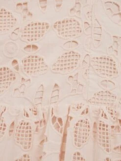 Reiss Pink Callie Senior Cross Back Lace Dress 11 Reiss Pink Callie Senior Cross Back Lace Dress -Reiss D68 936s6