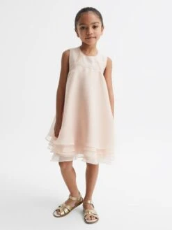 Reiss Pink Alexis Junior Layered Tulle Dress -Reiss D68 945s3