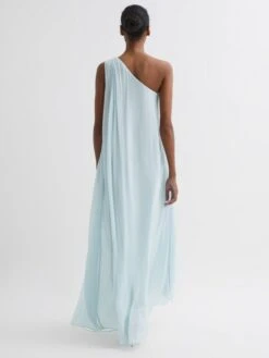 Reiss Green Charly One Shoulder Maxi Dress -Reiss D68 990s4
