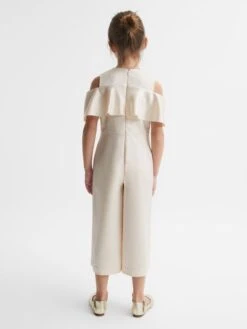 Reiss Ivory Henny Senior Off-The-Shoulder Jumpsuit -Reiss D70 155s5