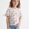 Reiss Multi Tally Junior Printed Cotton T-Shirt