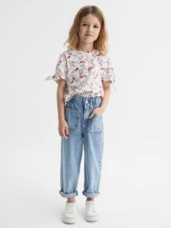 Reiss Multi Tally Junior Printed Cotton T-Shirt -Reiss D74 784s3