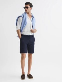 Reiss Navy Wicket Modern Fit Chino Shorts -Reiss D76 849s6
