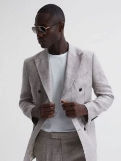 Reiss White Caspian Mercerised Crew Neck T-shirt -Reiss D80 037s4