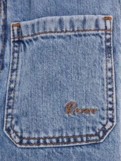 Reiss Blue Elodie Senior High Rise Washed Jeans -Reiss D80 057s7